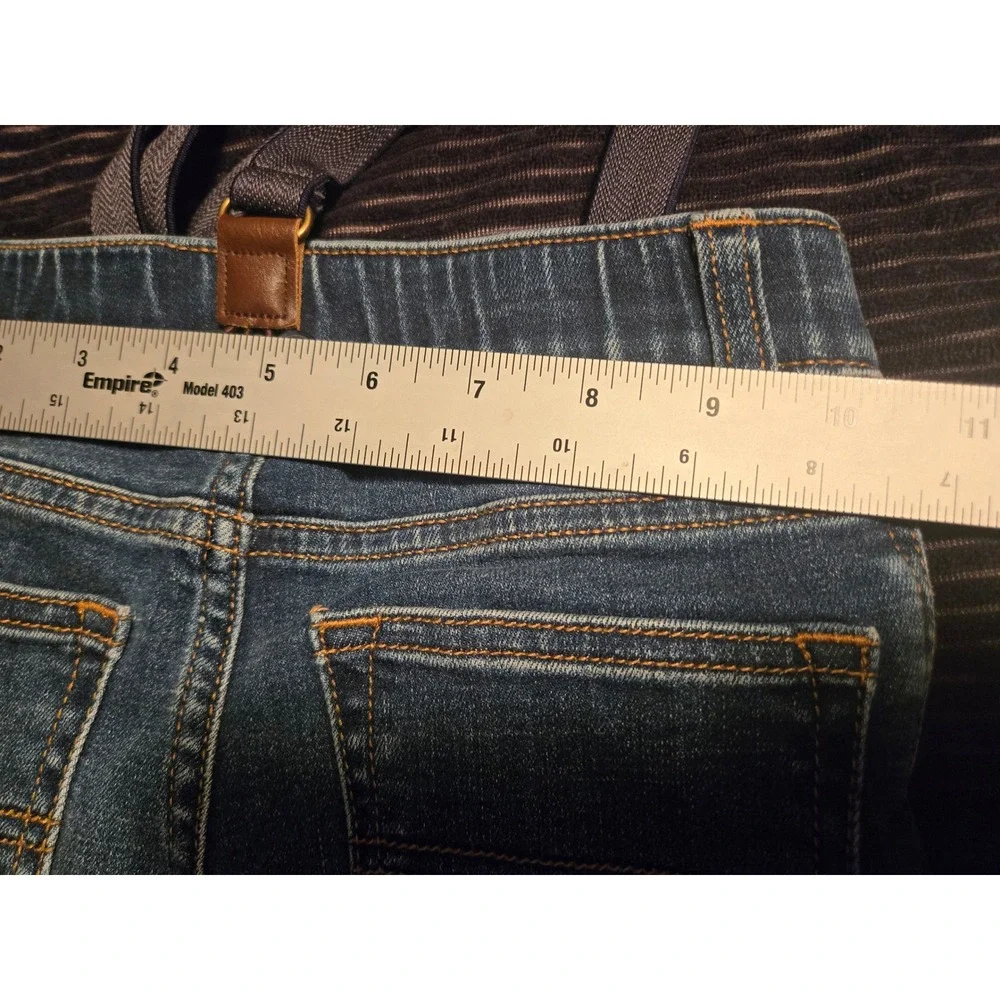 OshKosh Bgosh Toddler Boys Suspenders Jeans 2T Medium Wash Straight Leg Denim
